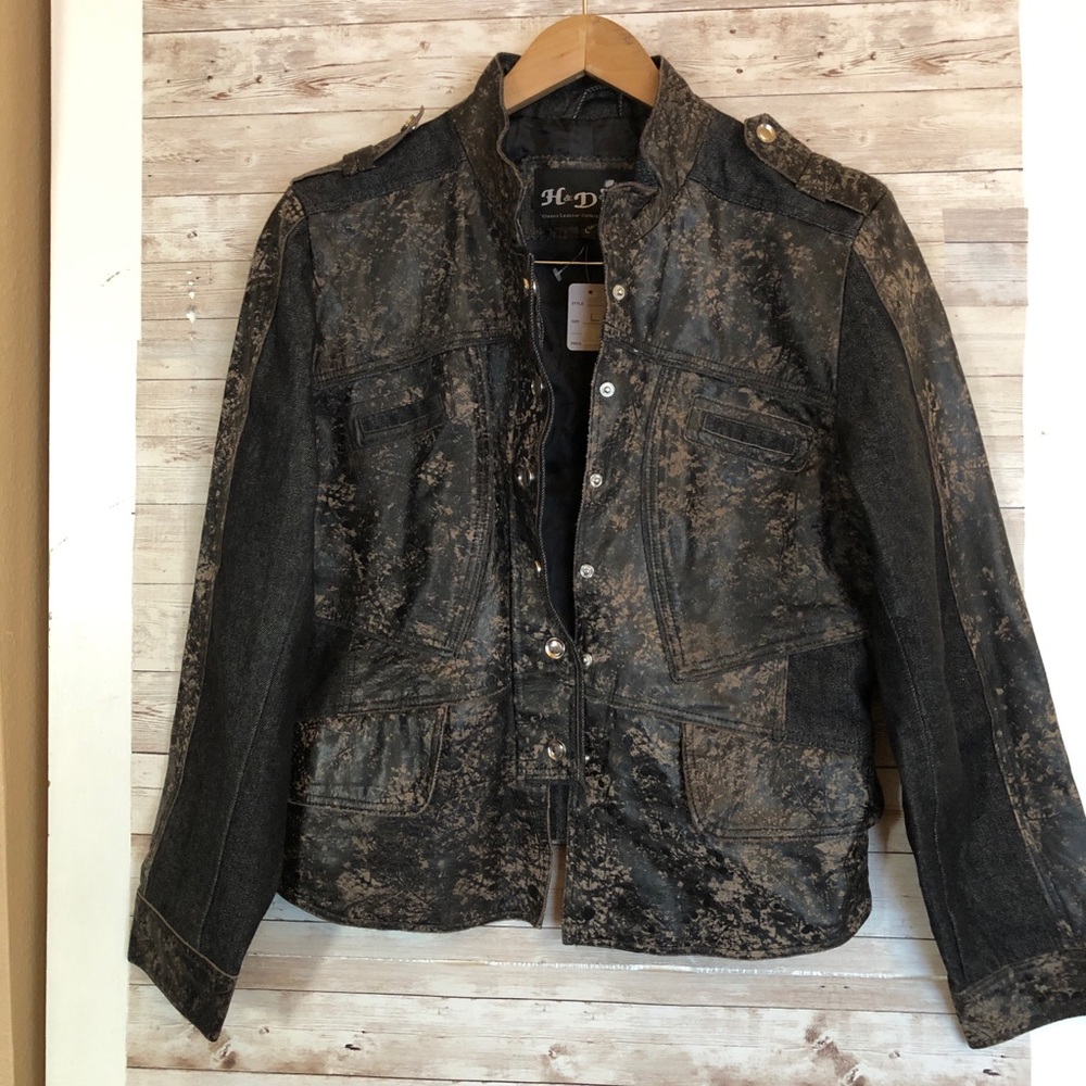 H&D Classic Leather Collection Motorcycle Jacket - Picture 6 of 7